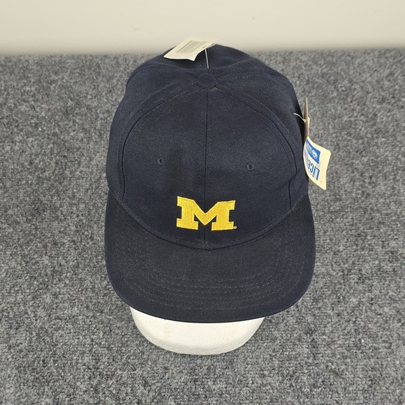 Vintage Michigan Wolverines Snapback Hat Licensed Lids Outdoor Cap USA NOS 1990s - Picture 4 of 9